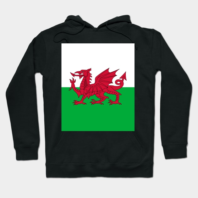 Wales Flag Cymru Hoodie by Historia